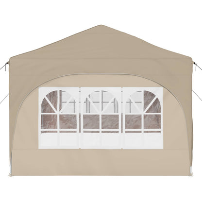 vidaXL Pop-up Party Tent 575 x 288 x 245 cm Cream Oxford Fabric