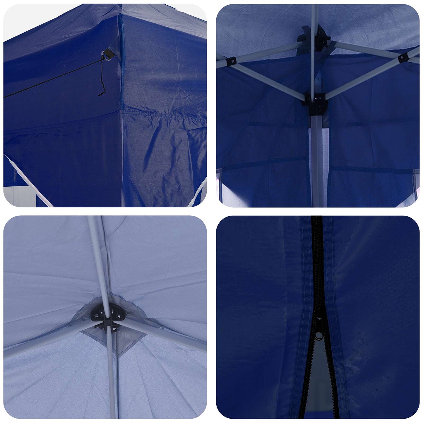 vidaXL Pop-up Party Tent 575 x 288 x 245 cm Blue Oxford Fabric