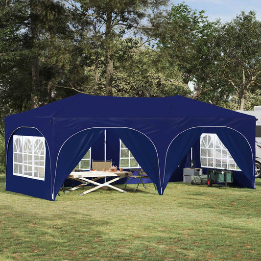 vidaXL Pop-up Party Tent 575 x 288 x 245 cm Blue Oxford Fabric