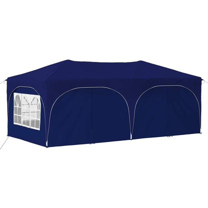 vidaXL Pop-up Party Tent 575 x 288 x 245 cm Blue Oxford Fabric