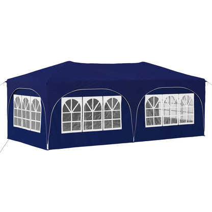 vidaXL Pop-up Party Tent 575 x 288 x 245 cm Blue Oxford Fabric
