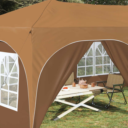 vidaXL Pop-up Party Tent 575 x 288 x 245 cm Beige Oxford Fabric