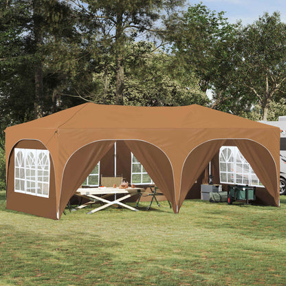 vidaXL Pop-up Party Tent 575 x 288 x 245 cm Beige Oxford Fabric