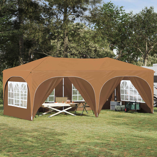 vidaXL Pop-up Party Tent 575 x 288 x 245 cm Beige Oxford Fabric