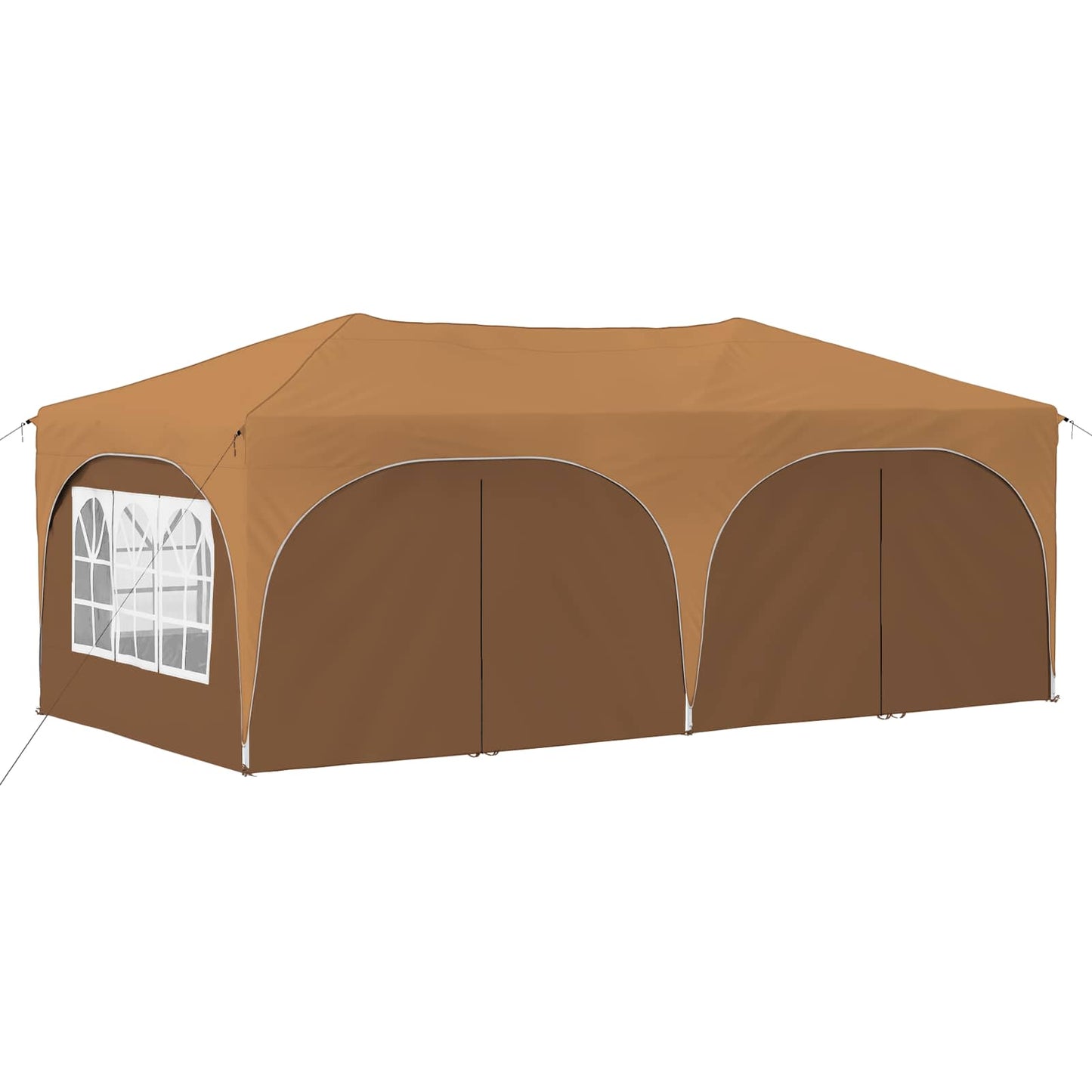 vidaXL Pop-up Party Tent 575 x 288 x 245 cm Beige Oxford Fabric