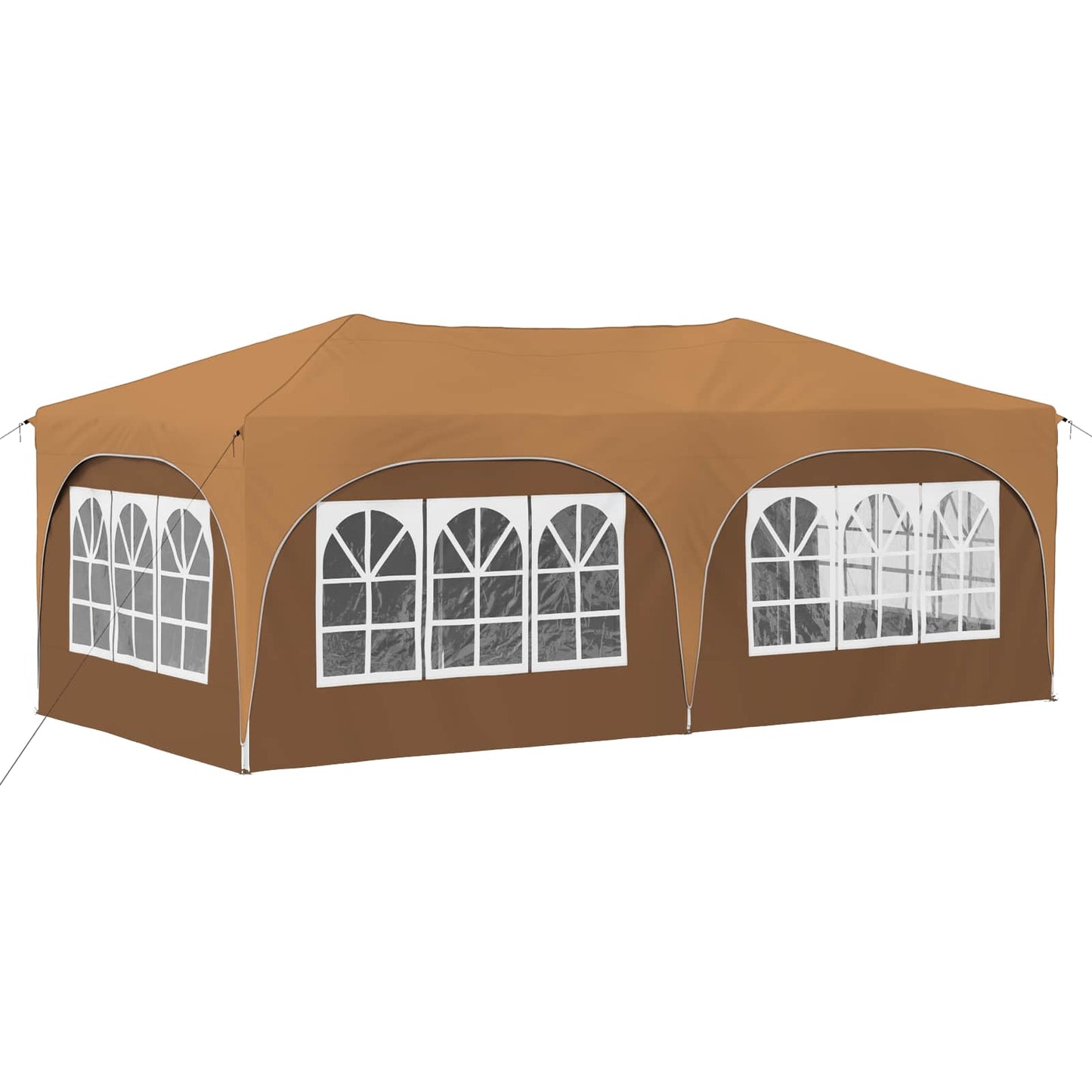 vidaXL Pop-up Party Tent 575 x 288 x 245 cm Beige Oxford Fabric