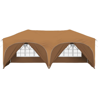 vidaXL Pop-up Party Tent 575 x 288 x 245 cm Beige Oxford Fabric