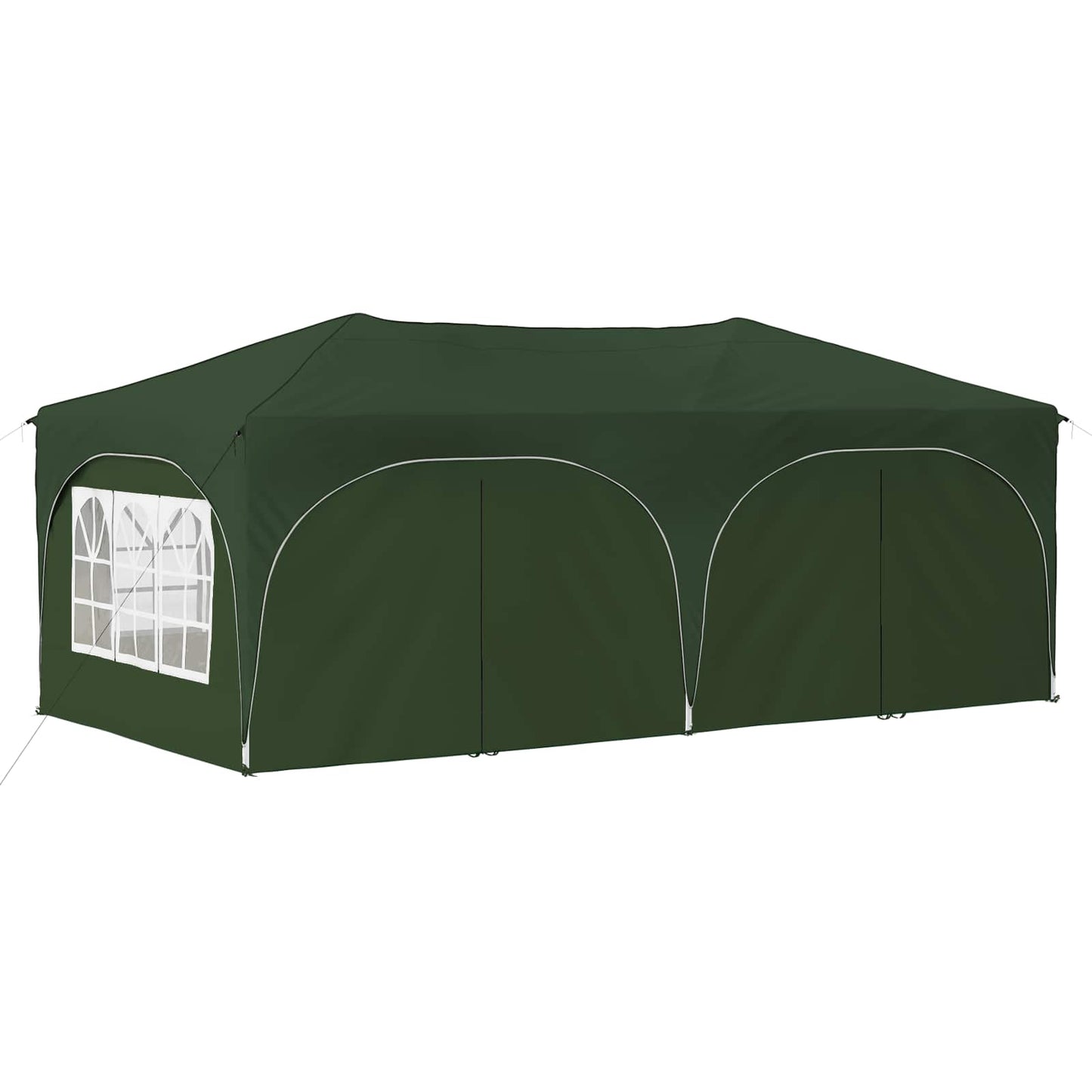 vidaXL Pop-up Party Tent 575 x 288 x 245 cm Green Oxford Fabric