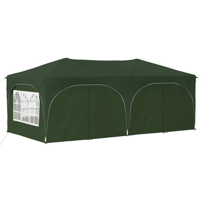 vidaXL Pop-up Party Tent 575 x 288 x 245 cm Green Oxford Fabric