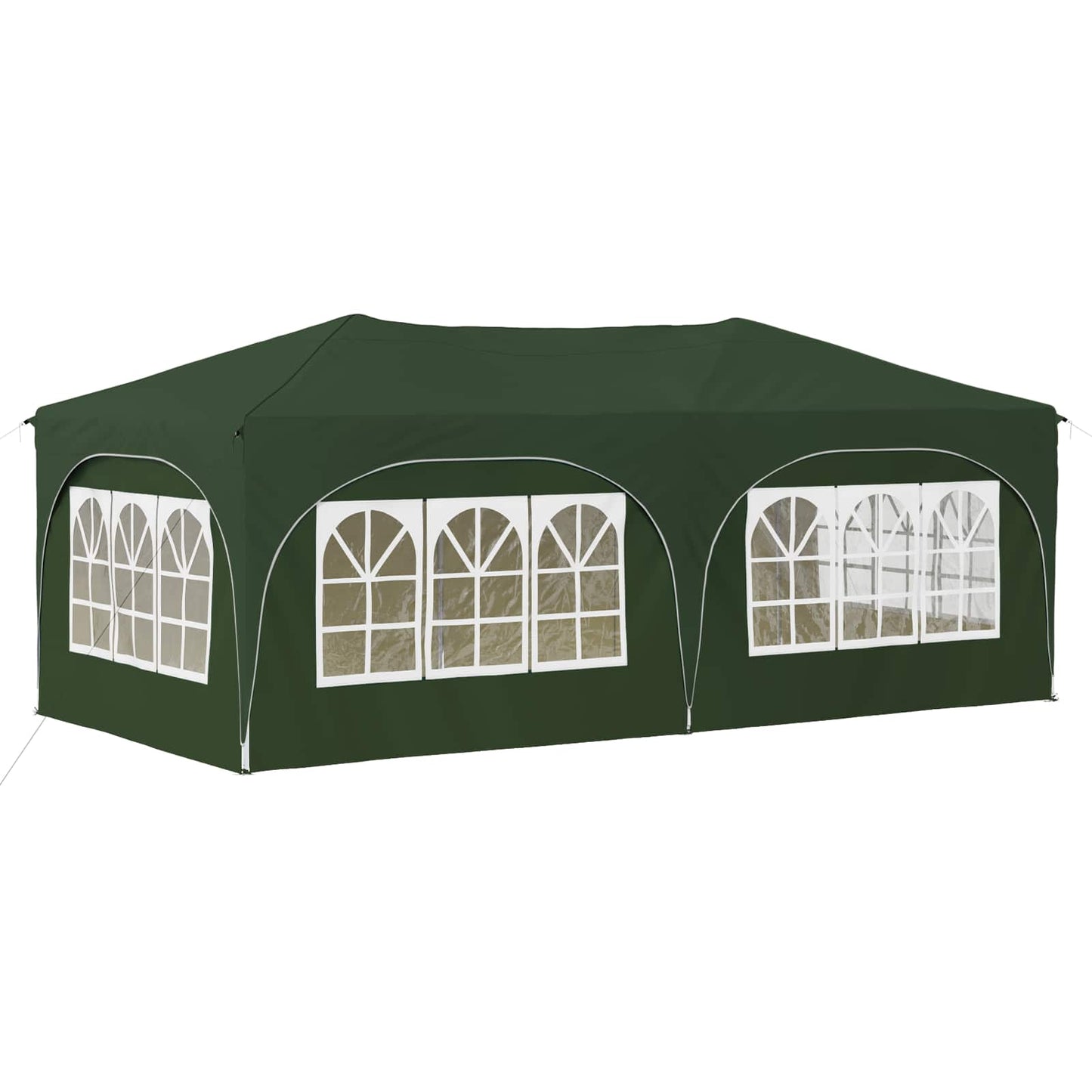 vidaXL Pop-up Party Tent 575 x 288 x 245 cm Green Oxford Fabric