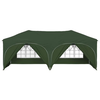 vidaXL Pop-up Party Tent 575 x 288 x 245 cm Green Oxford Fabric