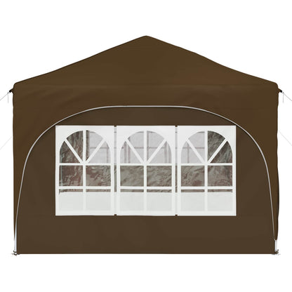 vidaXL Pop-up Party Tent 575 x 288 x 245 cm Taupe Oxford Fabric