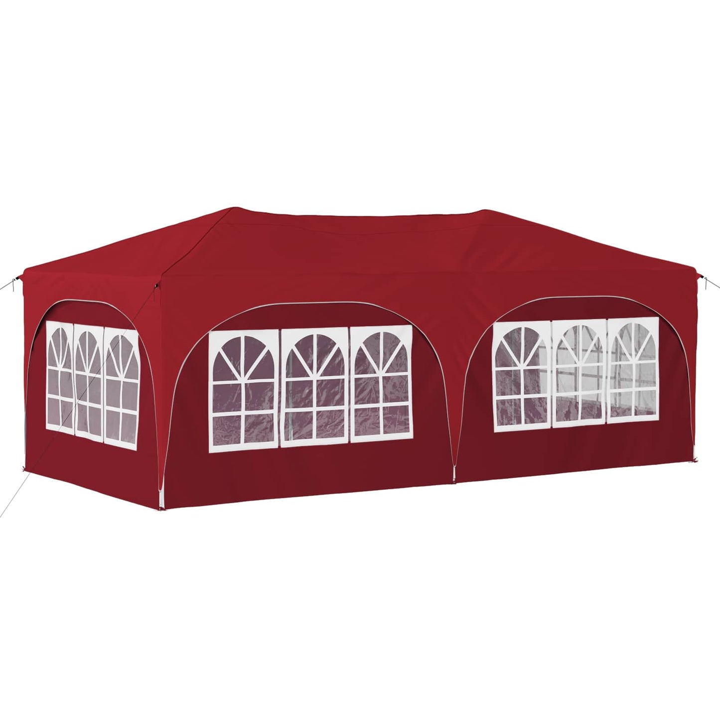 vidaXL Pop-up Party Tent 575 x 288 x 245 cm Burgundy Oxford Fabric