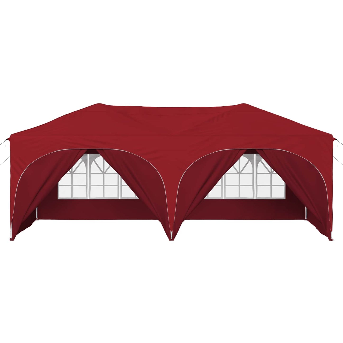 vidaXL Pop-up Party Tent 575 x 288 x 245 cm Burgundy Oxford Fabric