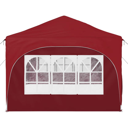 vidaXL Pop-up Party Tent 575 x 288 x 245 cm Burgundy Oxford Fabric
