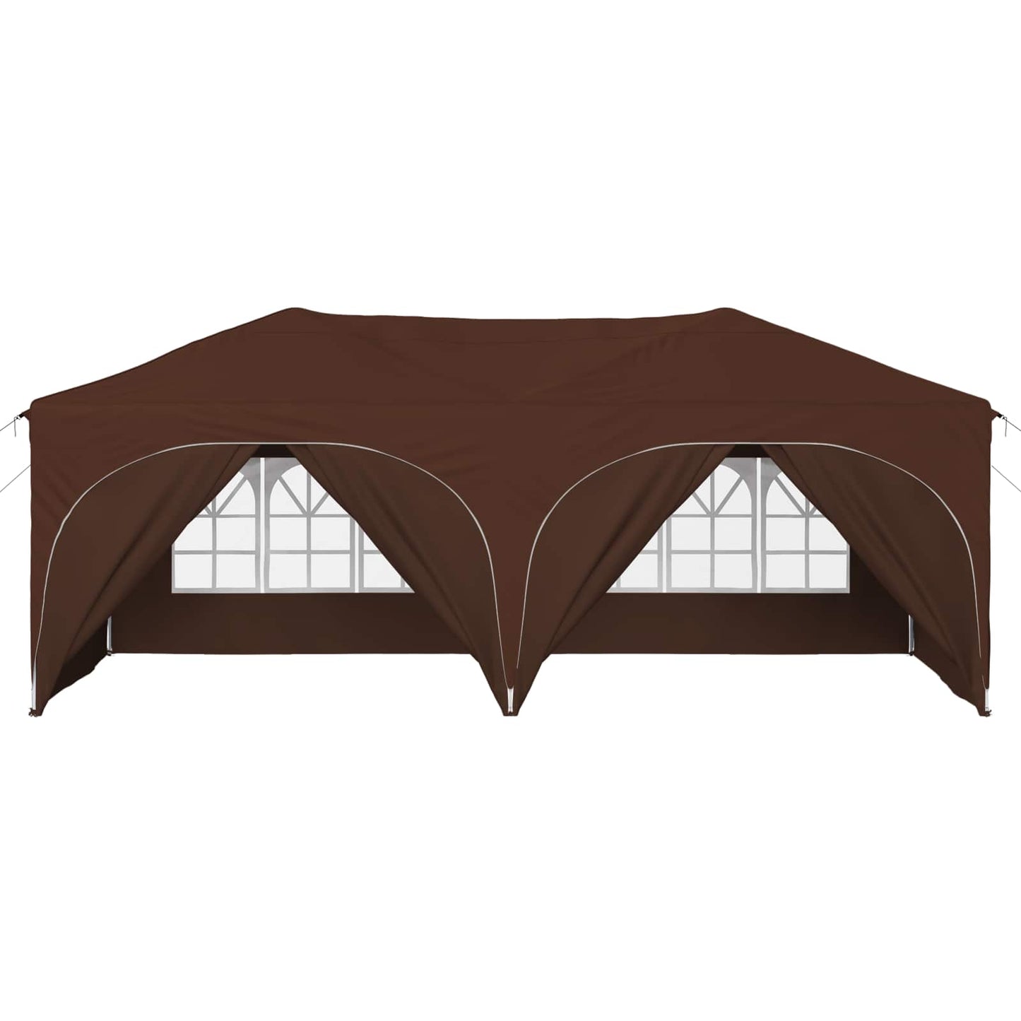 vidaXL Pop-up Party Tent 575 x 288 x 245 cm Brown Oxford Fabric