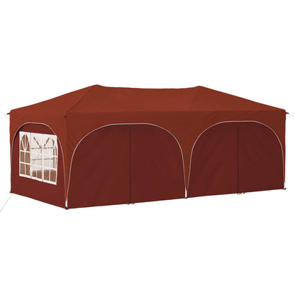 vidaXL Pop-up Party Tent 575 x 288 x 245 cm Terracotta Oxford Fabric