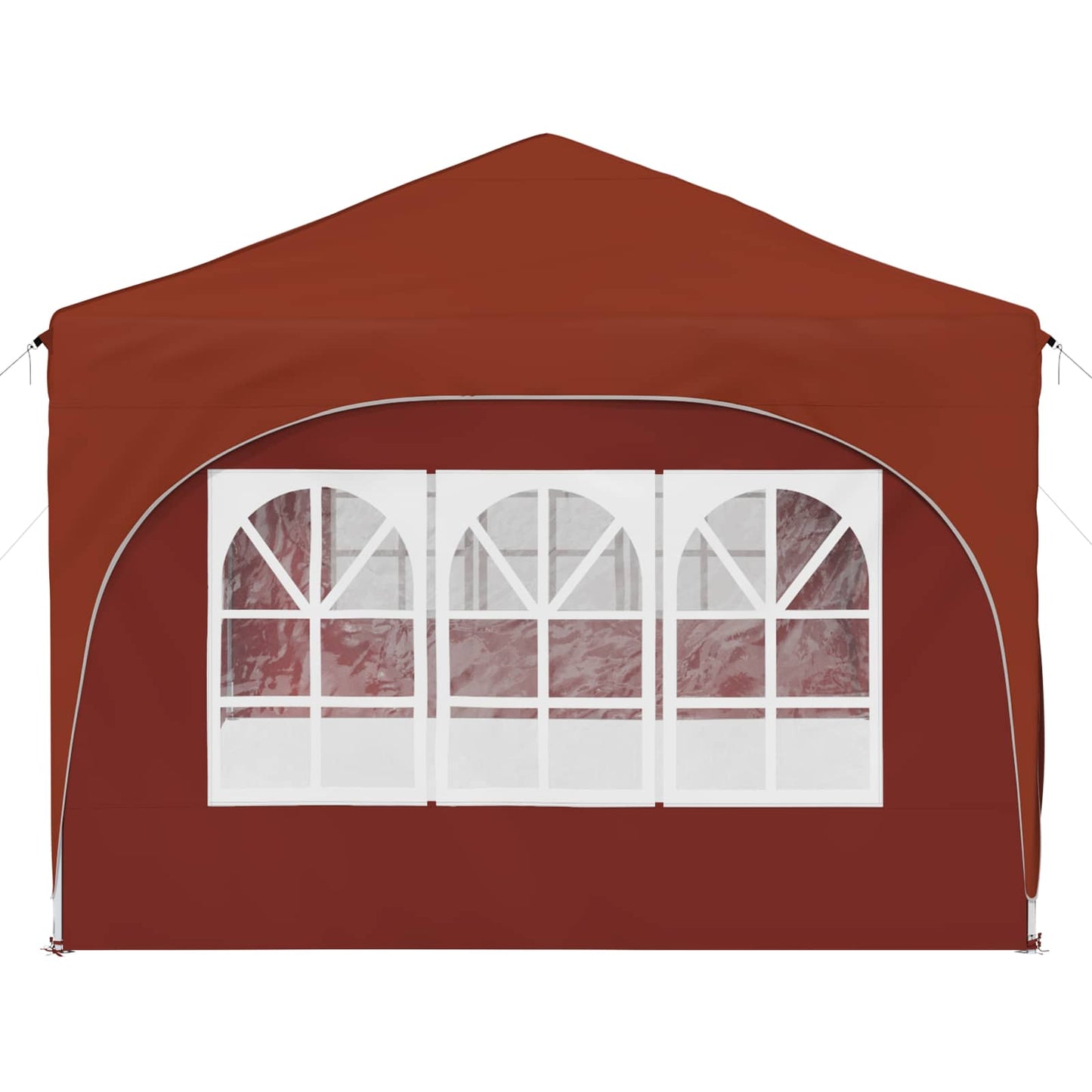 vidaXL Pop-up Party Tent 575 x 288 x 245 cm Terracotta Oxford Fabric