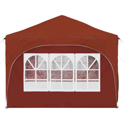vidaXL Pop-up Party Tent 575 x 288 x 245 cm Terracotta Oxford Fabric