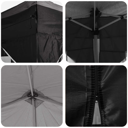 vidaXL Pop-up Party Tent 575 x 288 x 245 cm Black Oxford Fabric