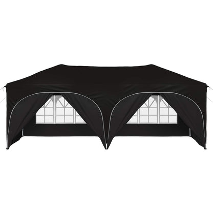 vidaXL Pop-up Party Tent 575 x 288 x 245 cm Black Oxford Fabric