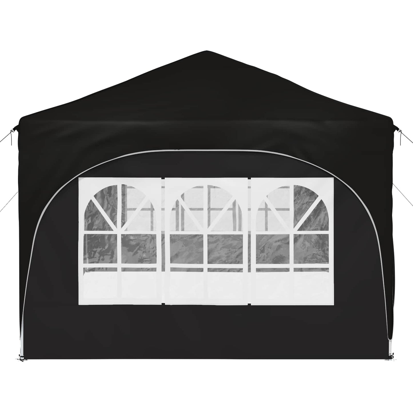 vidaXL Pop-up Party Tent 575 x 288 x 245 cm Black Oxford Fabric