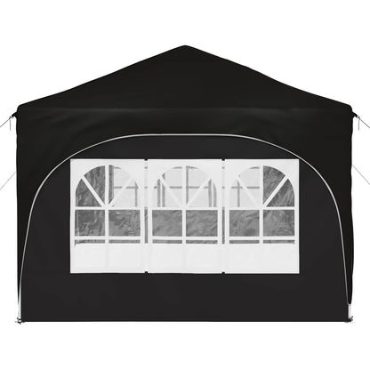 vidaXL Pop-up Party Tent 575 x 288 x 245 cm Black Oxford Fabric