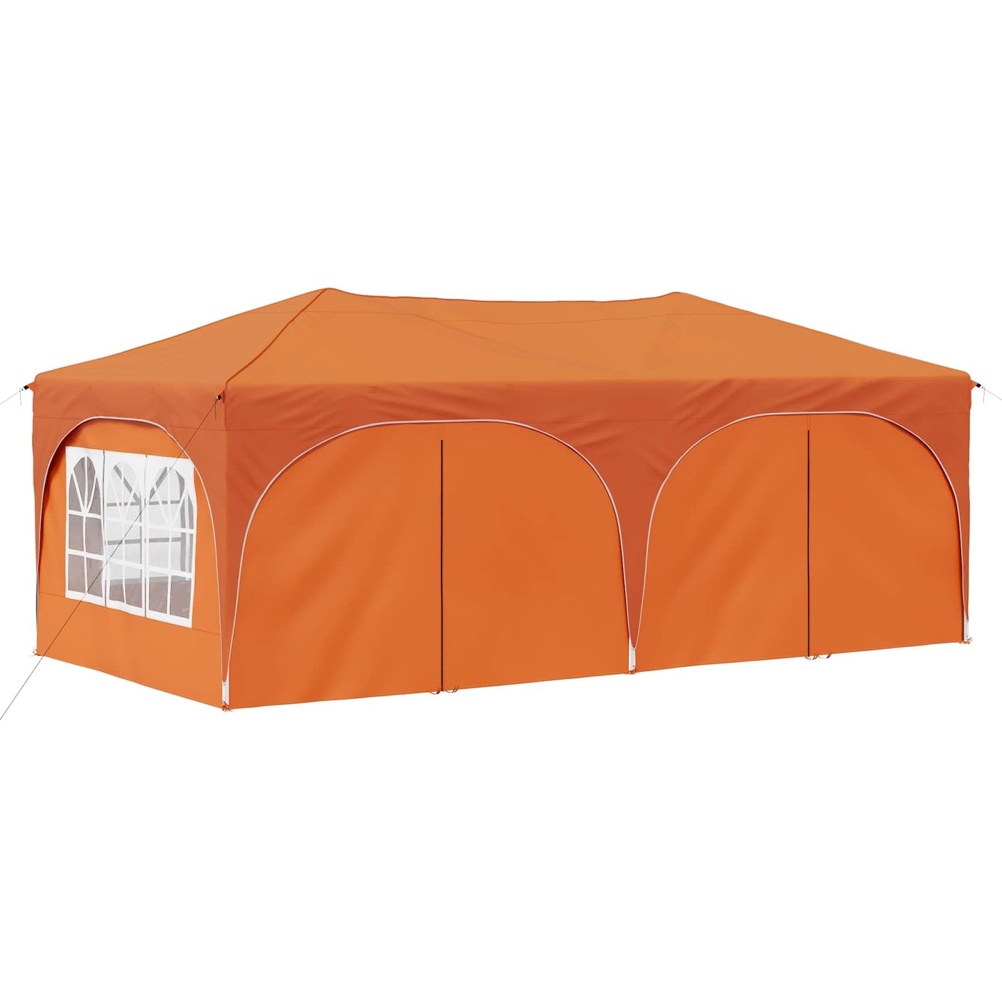 vidaXL Pop-up Party Tent 575 x 288 x 245 cm Orange Oxford Fabric