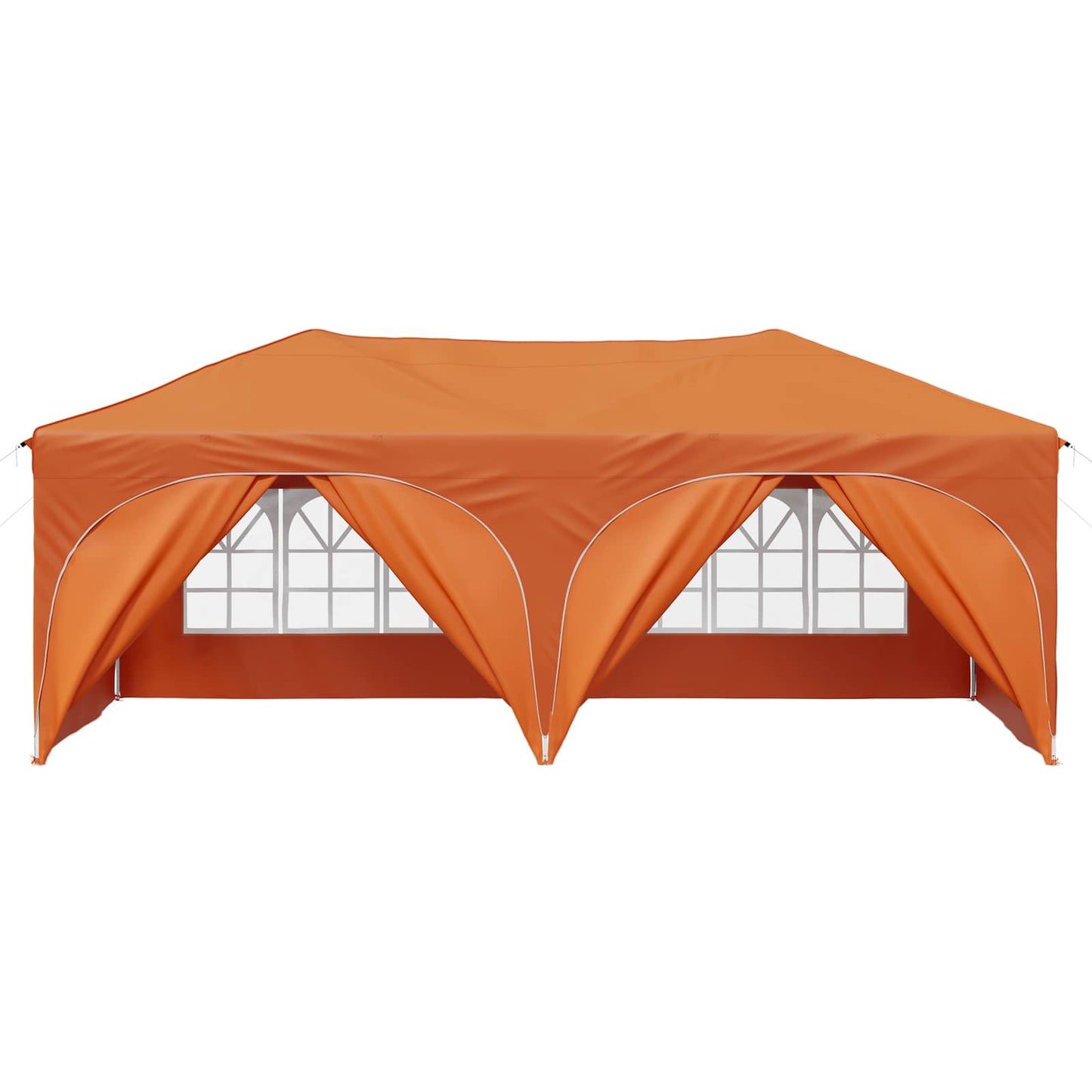 vidaXL Pop-up Party Tent 575 x 288 x 245 cm Orange Oxford Fabric