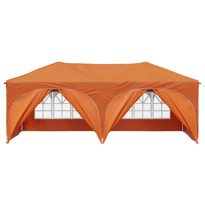 vidaXL Pop-up Party Tent 575 x 288 x 245 cm Orange Oxford Fabric