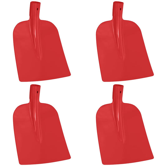 vidaXL Shovel Head 4 pcs Red 32 x 24.5 cm Powder-Coated Steel