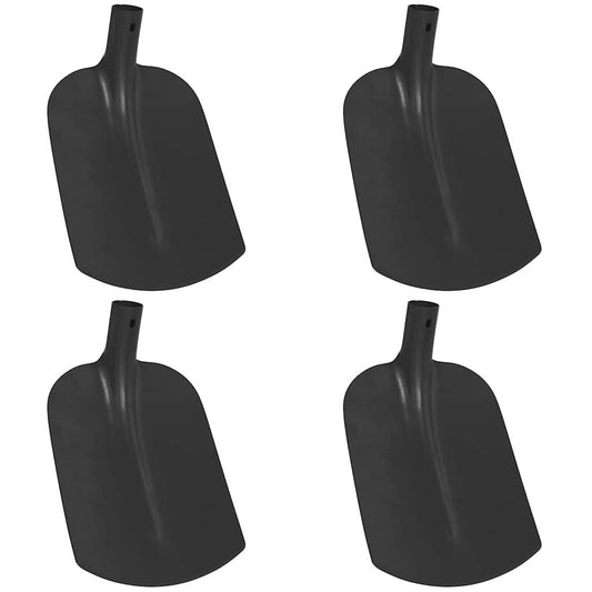 vidaXL Shovel Head 4 pcs Black 34.5 x 24 cm Powder-Coated Steel