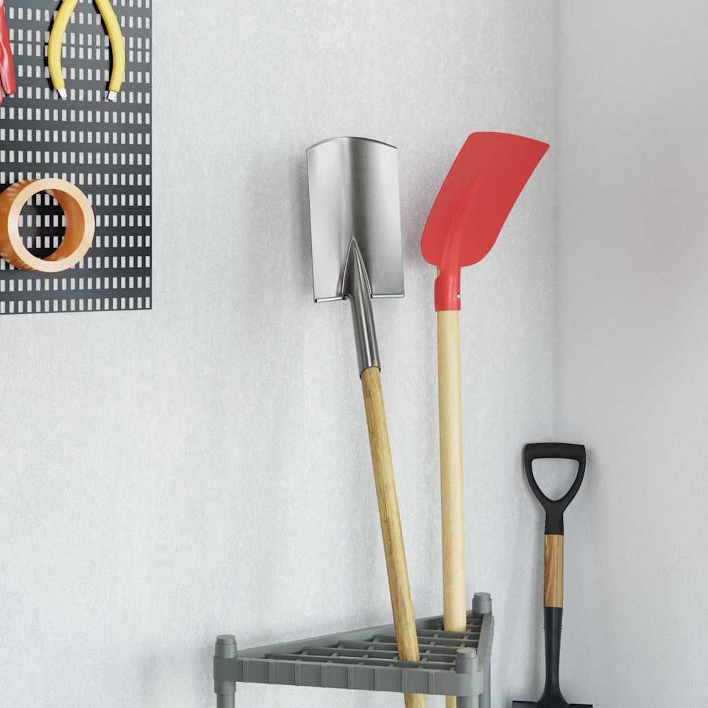 vidaXL Shovel Head 4 pcs Silver 43 x 17 cm Powder-Coated Steel