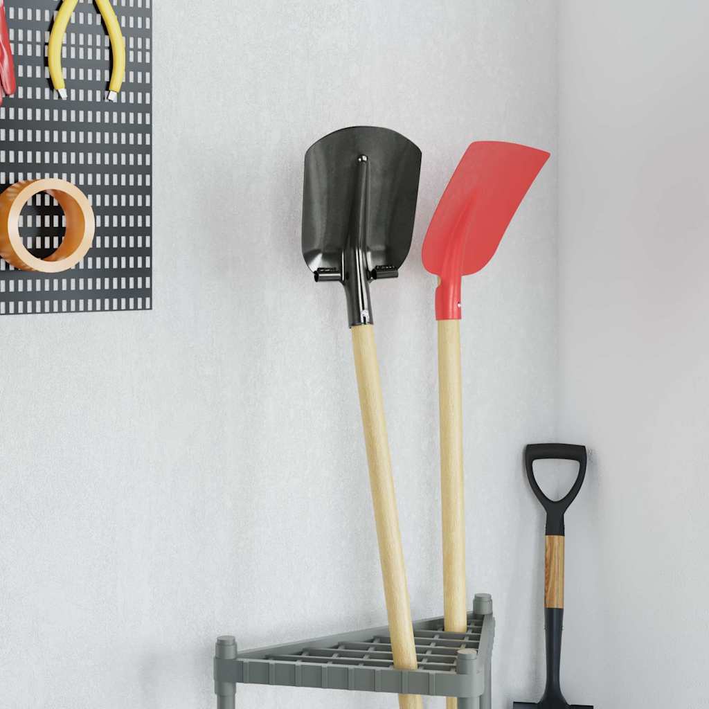 vidaXL Shovel Head 4 pcs Silver 33 x 21 cm Powder-Coated Steel
