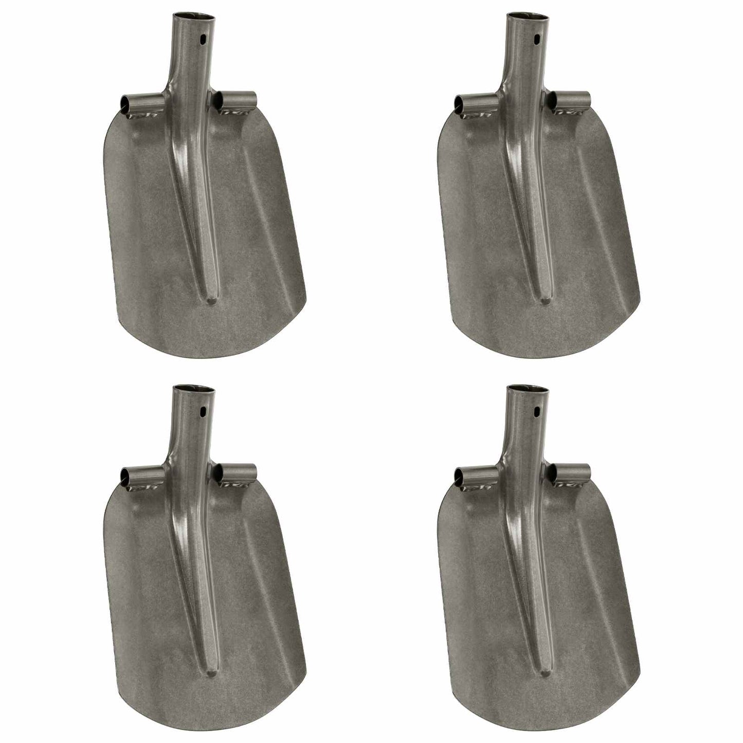 vidaXL Shovel Head 4 pcs Silver 33 x 21 cm Powder-Coated Steel