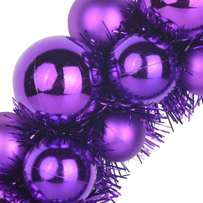 vidaXL Christmas Ball Wreathes 2 pcs Lilac 33 x 33 x 7 cm Polystyrene