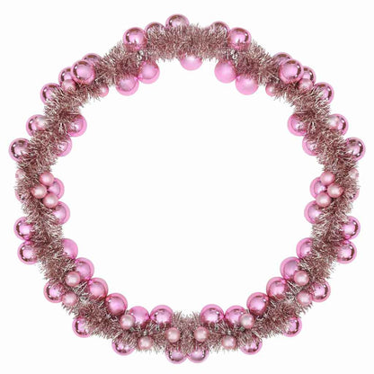 vidaXL Christmas Ball Garland Pink 186 cm Polystyrene