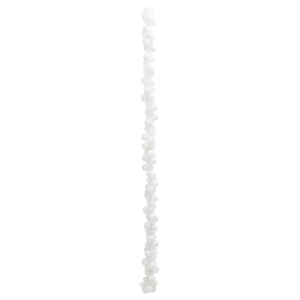 vidaXL Christmas Ball Garland White 186 cm Polystyrene