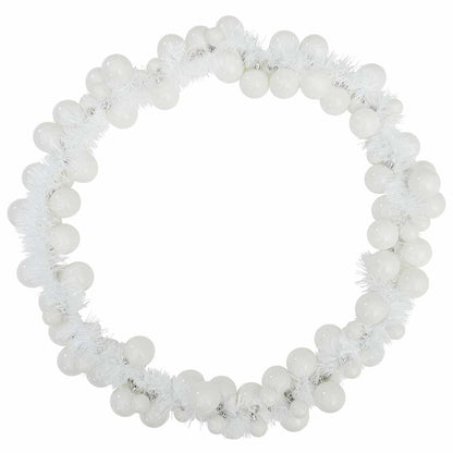 vidaXL Christmas Ball Garland White 186 cm Polystyrene