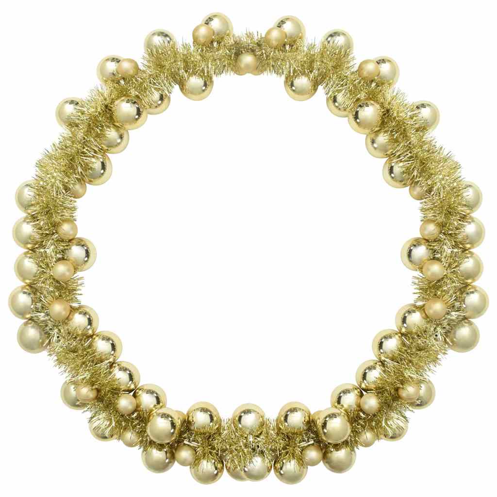 vidaXL Christmas Ball Garland Gold 186 cm Polystyrene