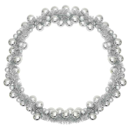 vidaXL Christmas Ball Garland Silver 186 cm Polystyrene
