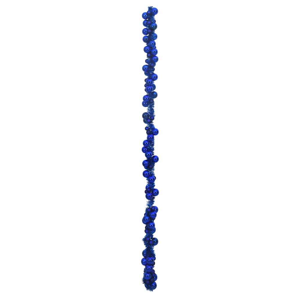 vidaXL Christmas Ball Garland Blue 186 cm Polystyrene