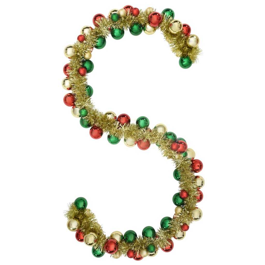 vidaXL Christmas Ball Garland Multicolour 186 cm Polystyrene