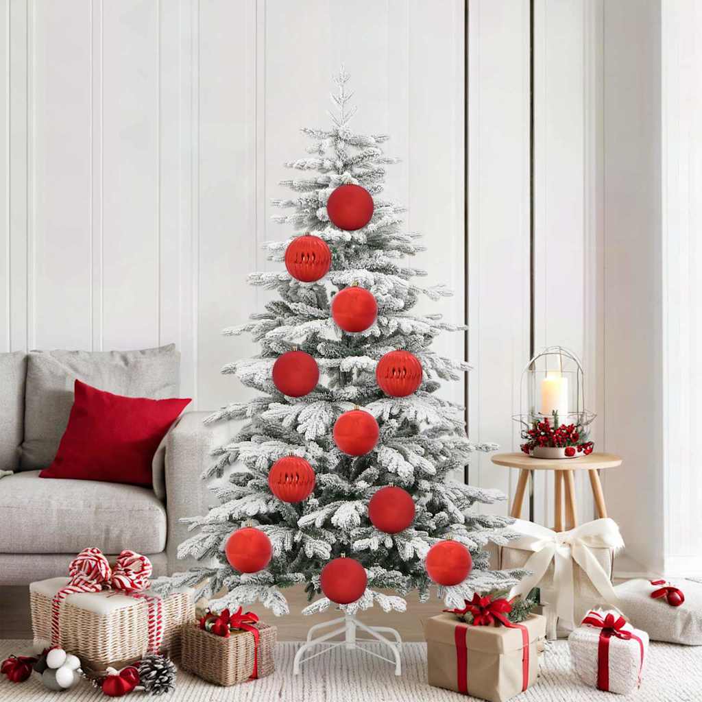 vidaXL Christmas Bauble Set XL 9 pcs Red Plastic