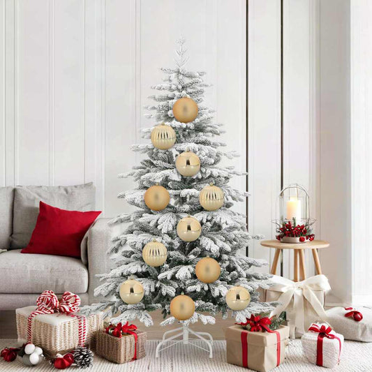 vidaXL Christmas Bauble Set XL 9 pcs Gold Plastic
