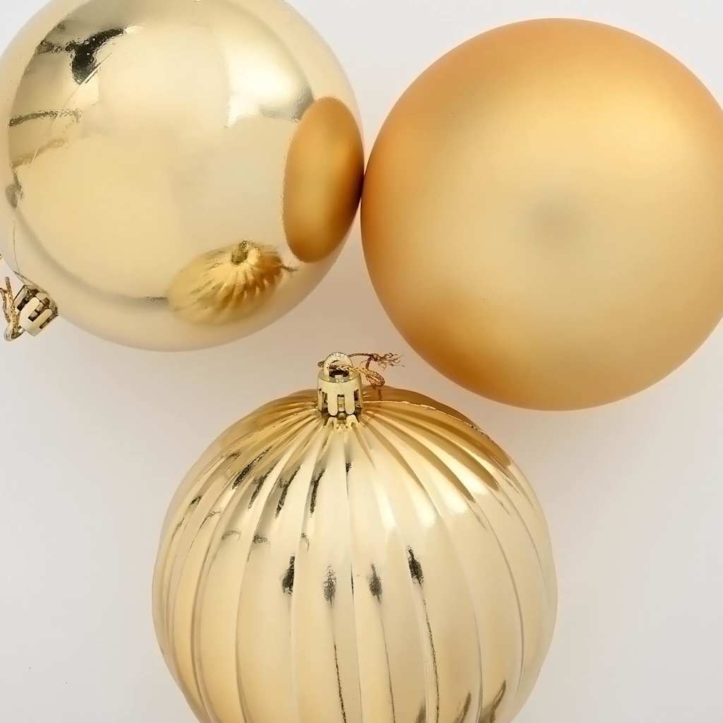 vidaXL Christmas Bauble Set 4 pcs Gold