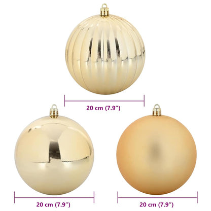 vidaXL Christmas Bauble Set 4 pcs Gold