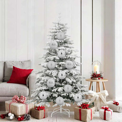 vidaXL Christmas Bauble Set XL 9 pcs Silver Plastic
