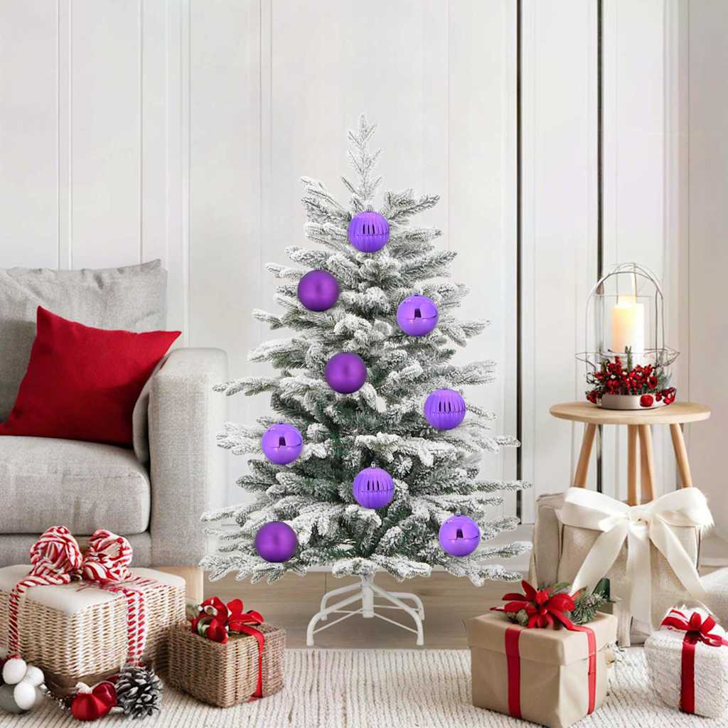 vidaXL Christmas Bauble Set XL 15 pcs Lilac Plastic