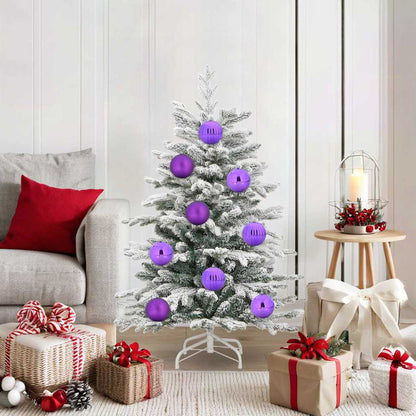 vidaXL Christmas Bauble Set XL 15 pcs Lilac Plastic